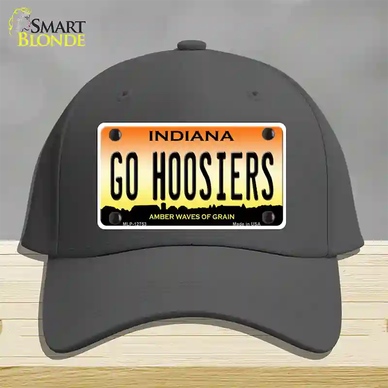 Go Hoosiers Novelty License Plate Hat Tag Cotton / Charcoal