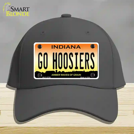 Go Hoosiers Novelty License Plate Hat Tag Cotton / Charcoal