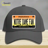 Notre Dame Fan Novelty License Plate Hat Tag Cotton / Charcoal