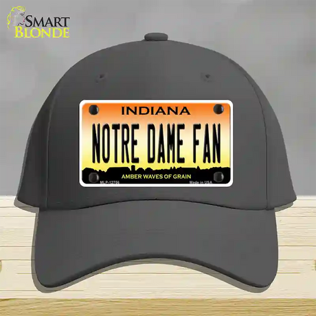 Notre Dame Fan Novelty License Plate Hat Tag Cotton / Charcoal