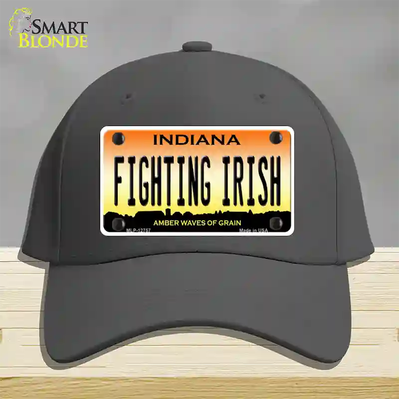 Fighting Irish Novelty License Plate Hat Tag Cotton / Charcoal