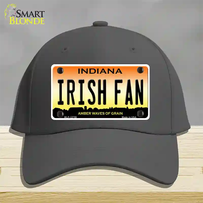 Irish Fan Novelty License Plate Hat Tag Cotton / Charcoal