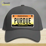 Purdue Novelty License Plate Hat Tag Cotton / Charcoal