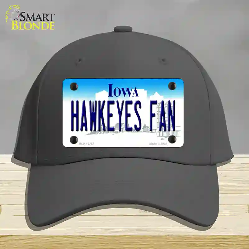 Hawkeyes Fan Novelty License Plate Hat Cotton / Charcoal