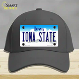 Iowa State Novelty License Plate Hat Tag Cotton / Charcoal