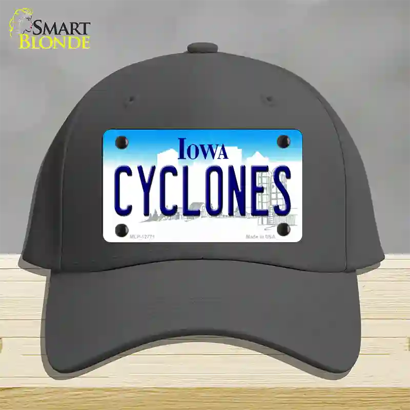 Cyclones Novelty License Plate Hat Tag Cotton / Charcoal