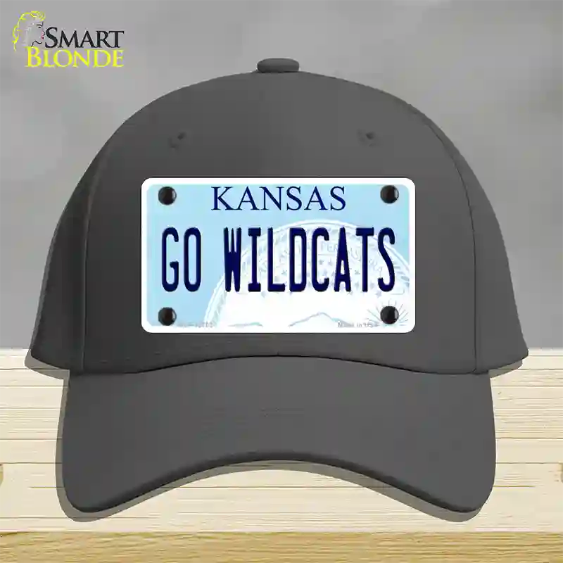 Go Wildcats Kansas Novelty License Plate Hat Tag Cotton / Charcoal