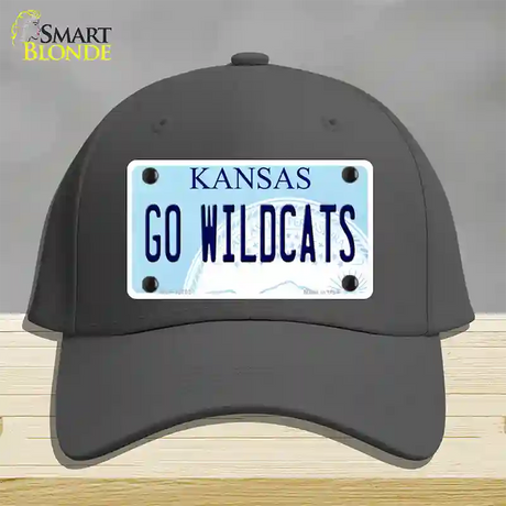 Go Wildcats Kansas Novelty License Plate Hat Tag Cotton / Charcoal