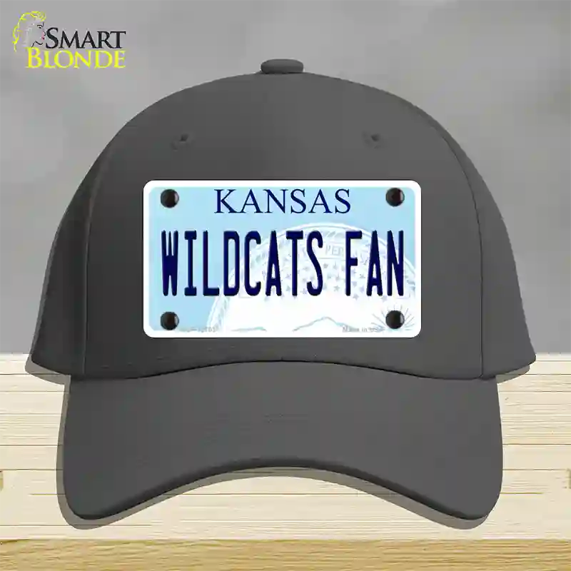 Kansas Wildcats Fan Novelty License Plate Hat Tag Cotton / Charcoal