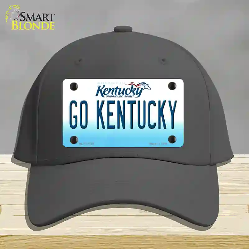 Go Kentucky Novelty License Plate Hat Tag Cotton / Charcoal