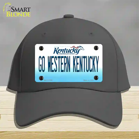 Go Western Kentucky Novelty License Plate Hat Tag Cotton / Charcoal