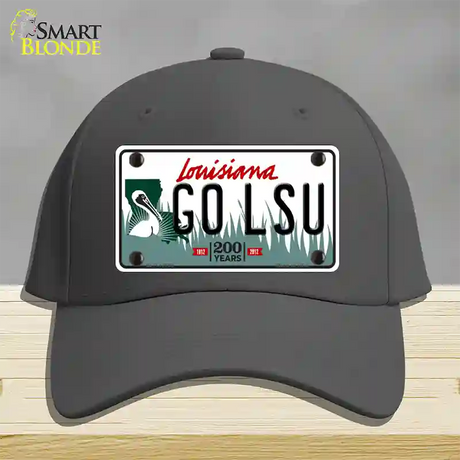 Go LSU Novelty License Plate Hat Tag Cotton / Charcoal