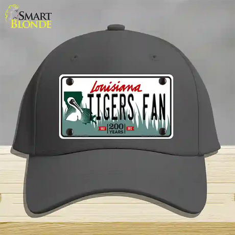 Louisiana Tigers Fan Novelty License Plate Hat Tag Cotton / Charcoal