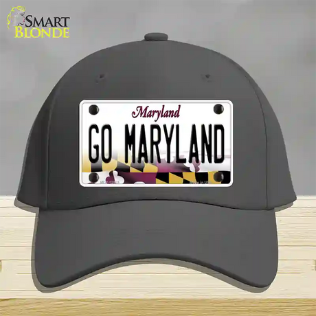 Go Maryland Novelty License Plate Hat Tag Cotton / Charcoal