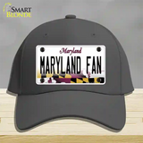 Maryland Fan Novelty License Plate Hat Tag Cotton / Charcoal