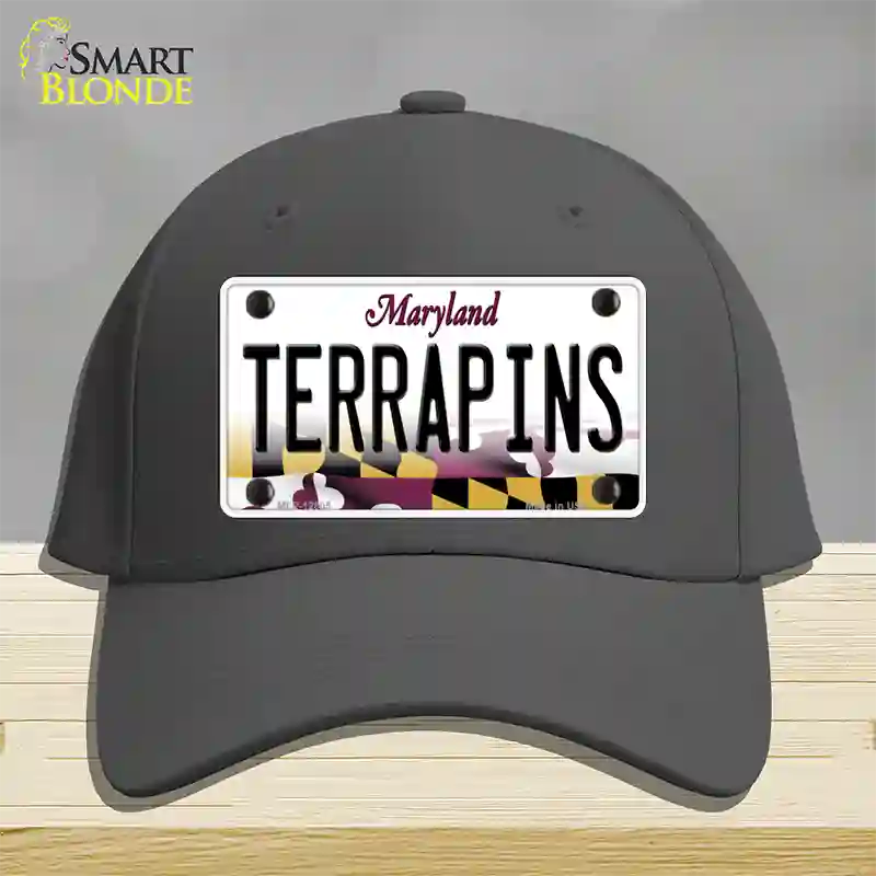 Terrapins Novelty License Plate Hat Tag Cotton / Charcoal