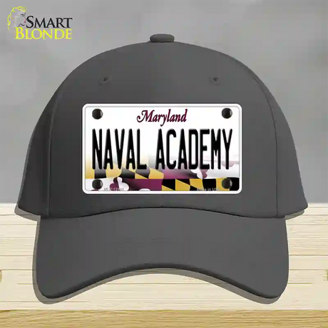 Naval Academy Novelty License Plate Hat Tag Cotton / Charcoal