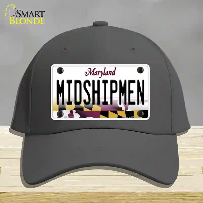 Midshipmen Novelty License Plate Hat Tag Cotton / Charcoal