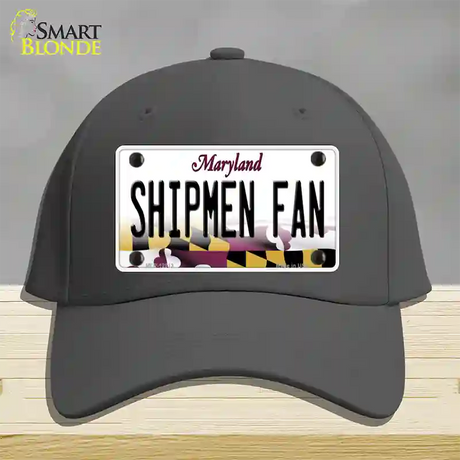 Shipmen Fan Novelty License Plate Hat Tag Cotton / Charcoal