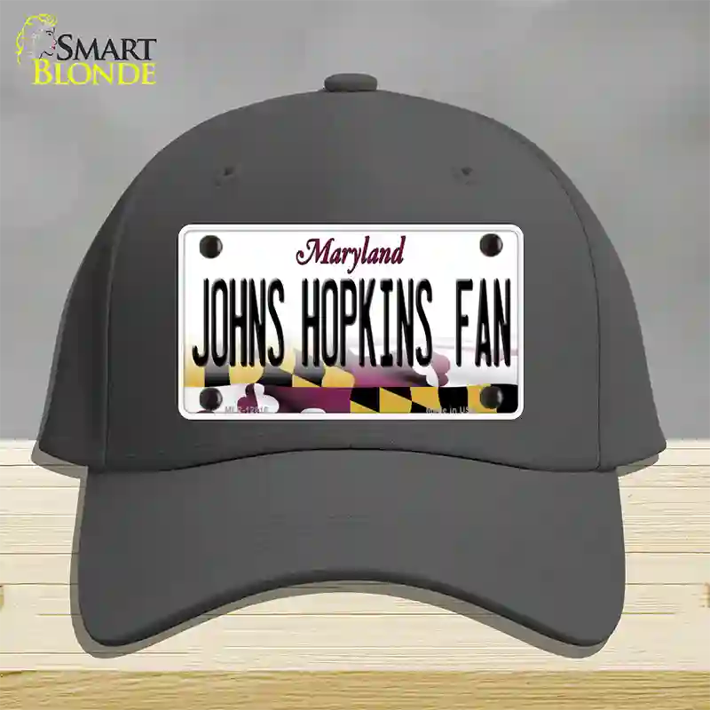 Johns Hopkins Fan Novelty License Plate Hat Cotton / Charcoal