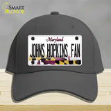 Johns Hopkins Fan Novelty License Plate Hat Cotton / Charcoal