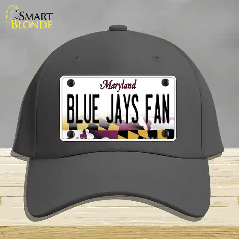 Blue Jays Fan Novelty License Plate Hat Cotton / Charcoal