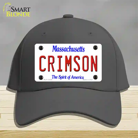 Crimson Novelty License Plate Hat Cotton / Charcoal