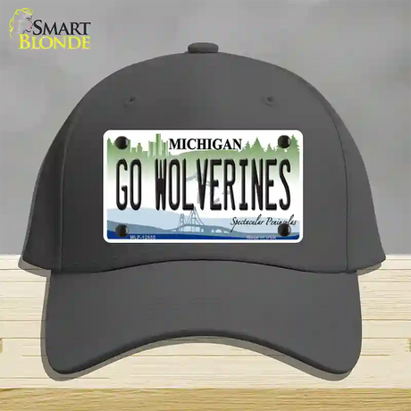 Go Wolverines Novelty License Plate Hat Cotton / Charcoal