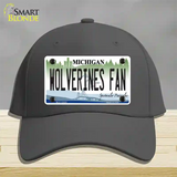 Wolverines Fan Novelty License Plate Hat Cotton / Charcoal