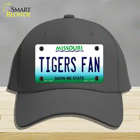 Tigers Fan Missouri Novelty License Plate Hat Cotton / Charcoal