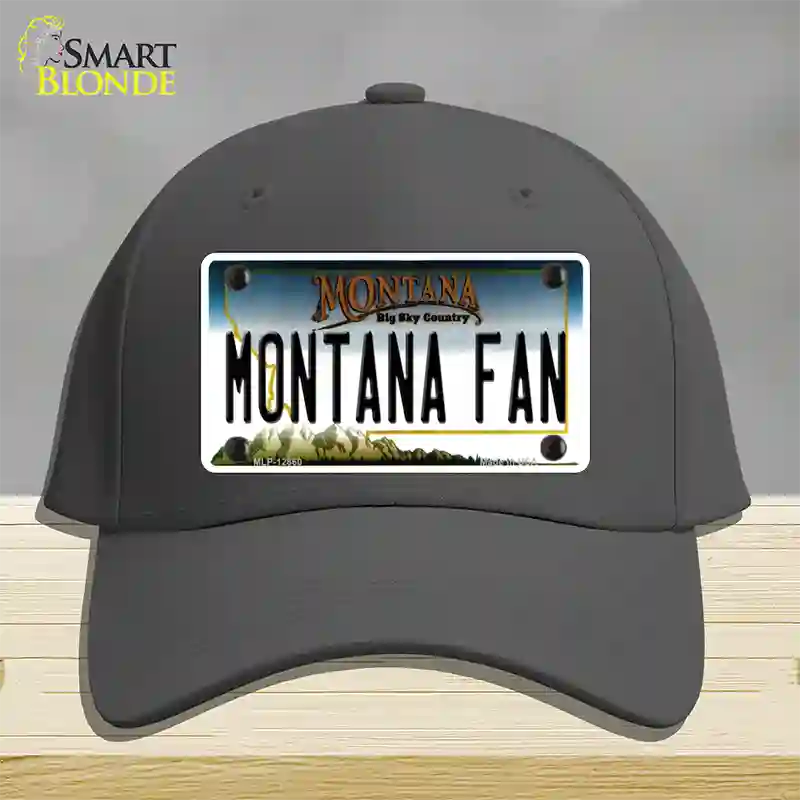 Montana Fan Novelty License Plate Hat Cotton / Charcoal