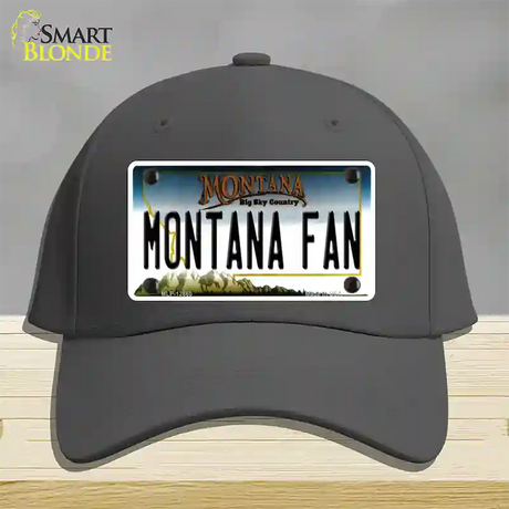 Montana Fan Novelty License Plate Hat Cotton / Charcoal