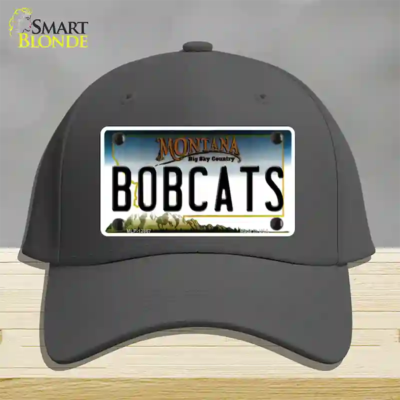 Bobcats Novelty License Plate Hat Cotton / Charcoal