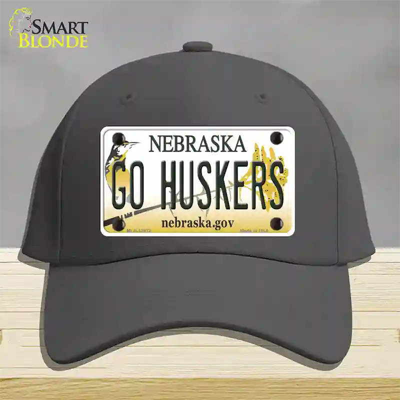 Go Huskers Novelty License Plate Hat Cotton / Charcoal