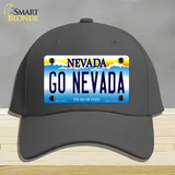 Go Nevada Novelty License Plate Hat Cotton / Charcoal