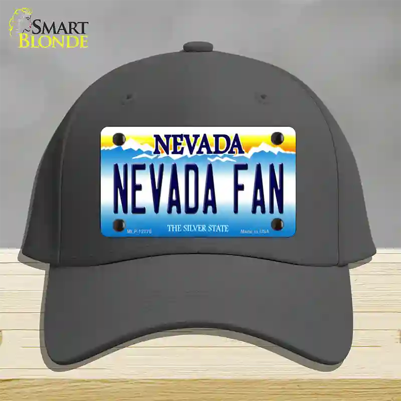 Nevada Fan Novelty License Plate Hat Cotton / Charcoal