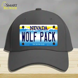 Wolf Pack Novelty License Plate Hat Cotton / Charcoal