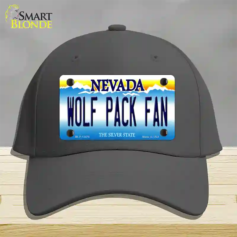 Wolf Pack Fan Novelty License Plate Hat Cotton / Charcoal