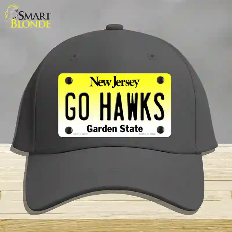 Go Hawks New Jersey Novelty License Plate Hat Cotton / Charcoal