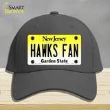 Hawks Fan New Jersey Novelty License Plate Hat Cotton / Charcoal