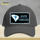 South Carolina Flag Novelty License Plate Hat Cotton / Charcoal