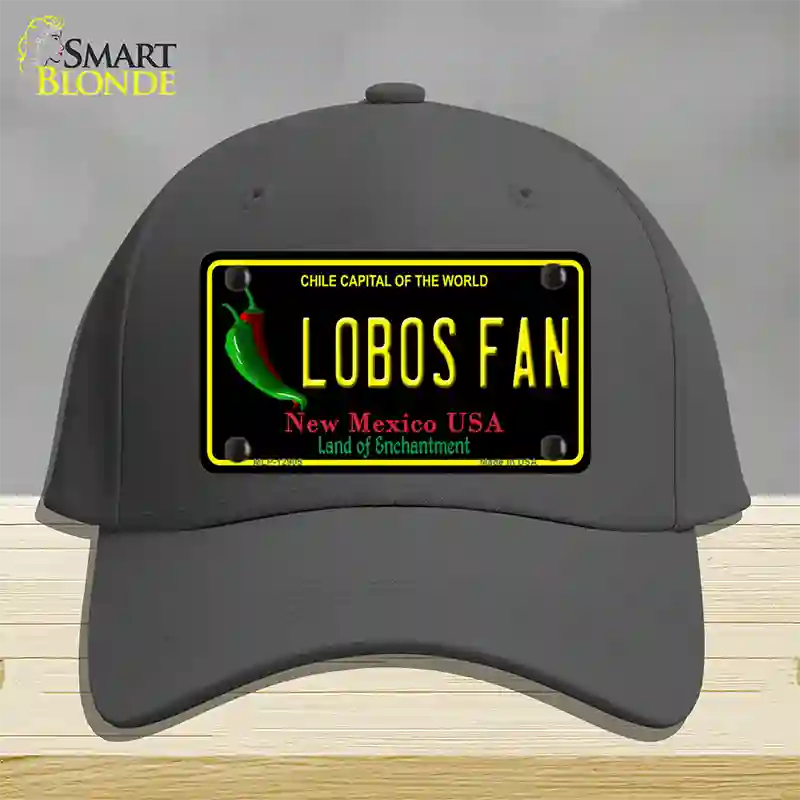 Lobos Fan Novelty License Plate Hat Cotton / Charcoal