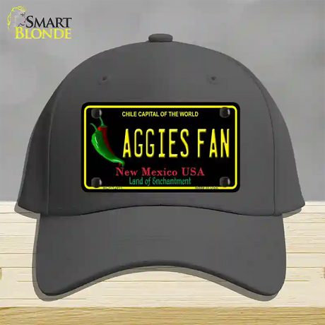 Aggies Fan Novelty License Plate Hat Cotton / Charcoal