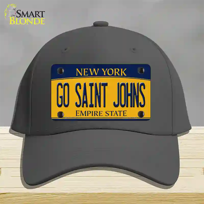 Go Saint Johns Novelty License Plate Hat Cotton / Charcoal