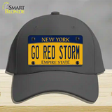 Go Red Storm Novelty License Plate Hat Cotton / Charcoal