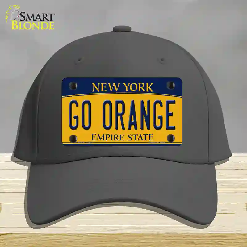 Go Orange Novelty License Plate Hat Cotton / Charcoal