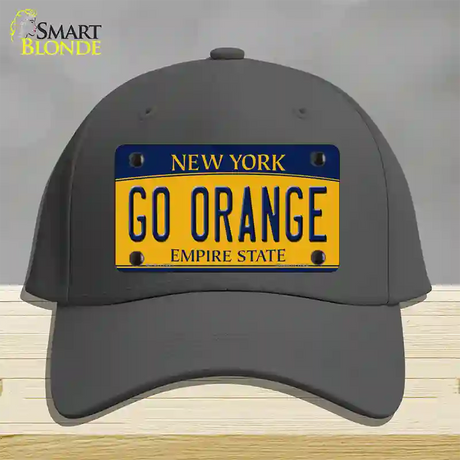 Go Orange Novelty License Plate Hat Cotton / Charcoal