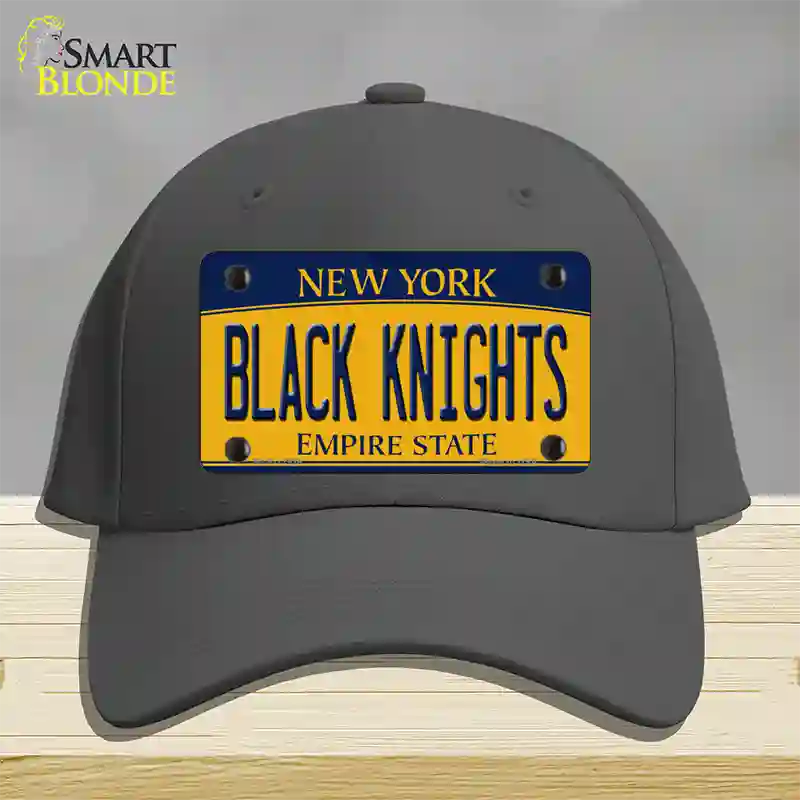 Black Knights Novelty License Plate Hat Cotton / Charcoal