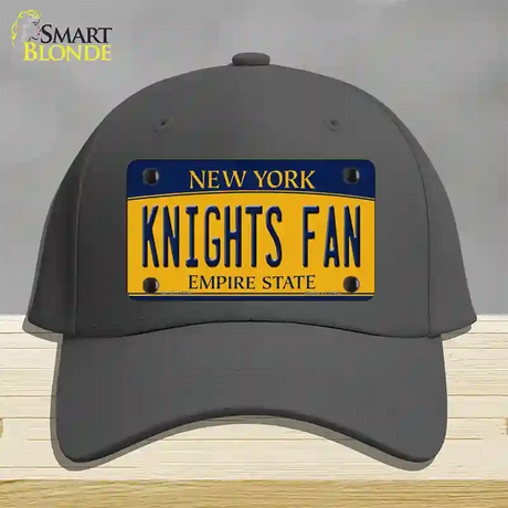 Black Knights Fan Novelty License Plate Hat Cotton / Charcoal