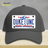 Duke | UNC Novelty License Plate Hat Cotton / Charcoal